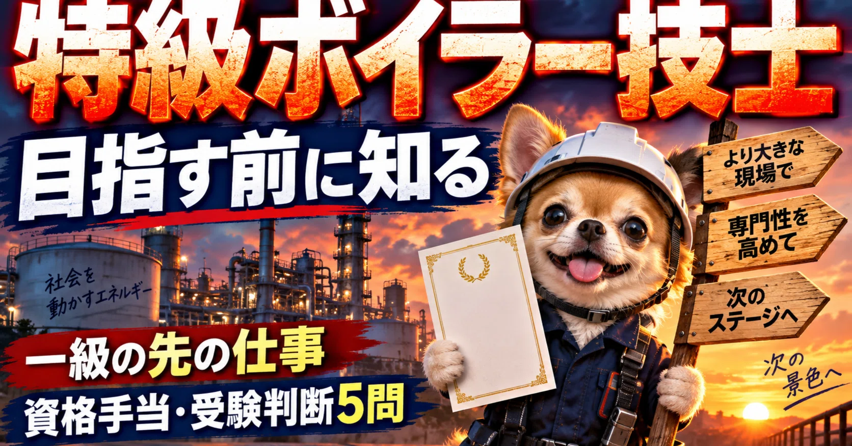 特級ボイラー技士を目指す前に｜一級の先の仕事・資格手当と受験判断5