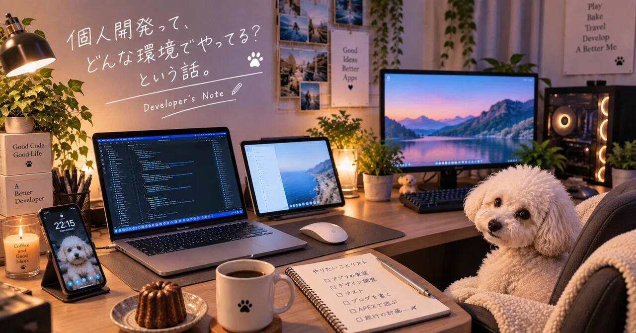 A talk about what kind of environment I use for solo development｜プティの飼い主