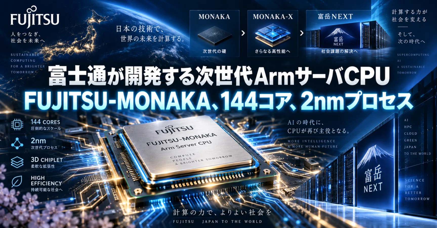 富士通「FUJITSU-MONAKA」からMONAKA-X、富岳NEXTへ｜香川友志