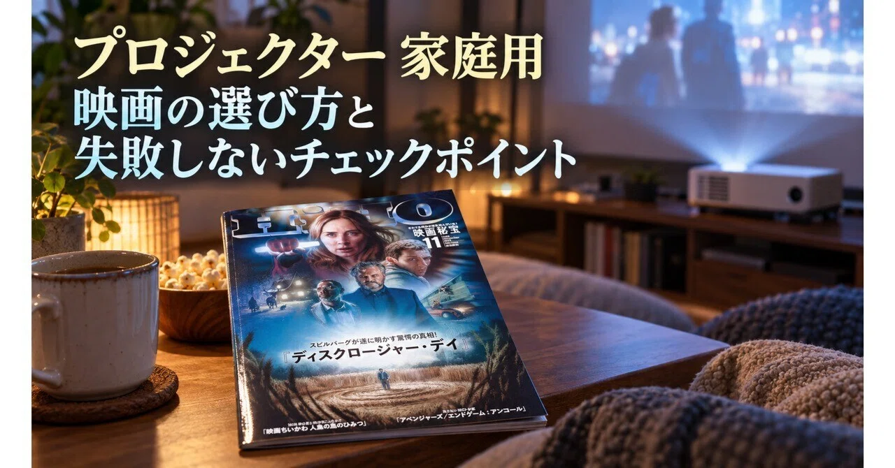 プロジェクター 家庭用 映画の選び方と失敗しないチェックポイント