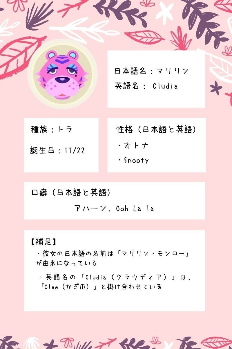 あつ森 日本語と英語のキャラ名と口癖の 由来 が面白い Mai Note