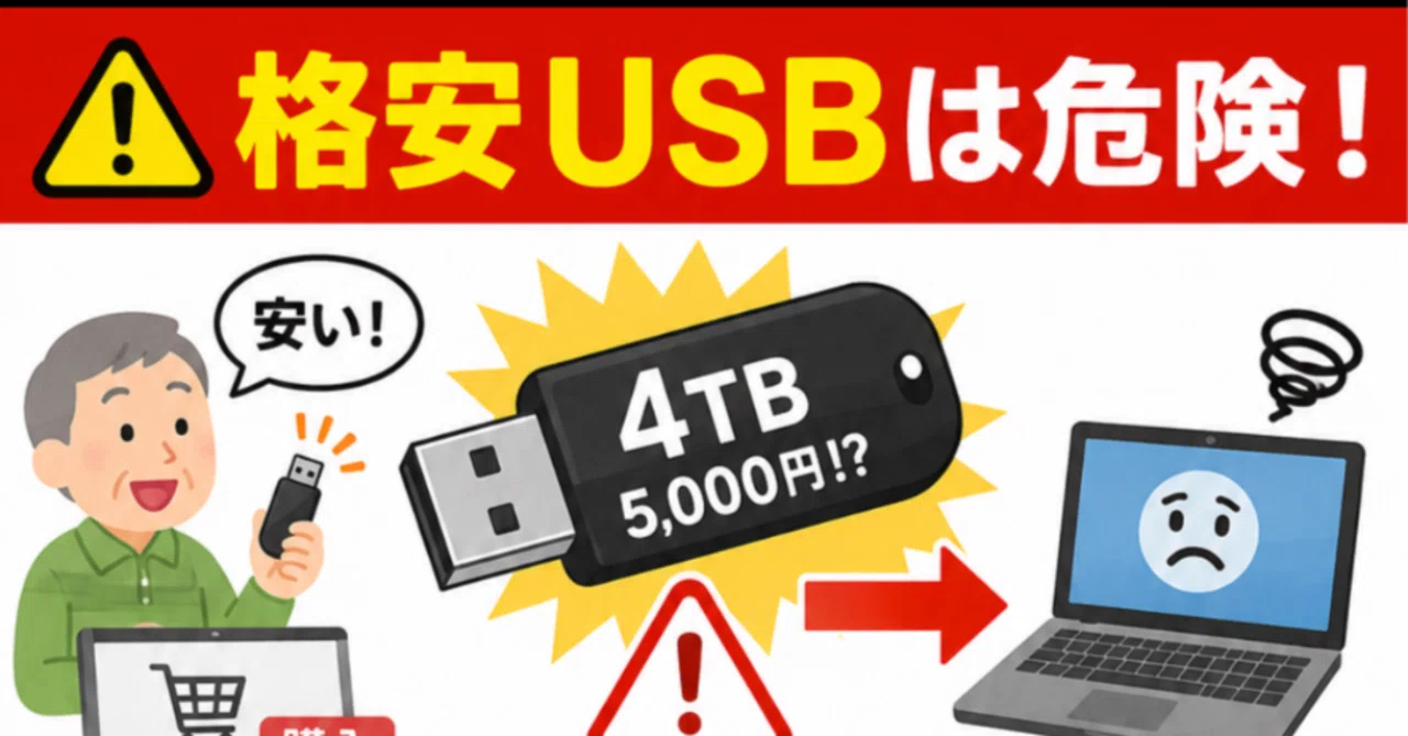 [USB] Are cheap USB drives safe?｜ダンボ