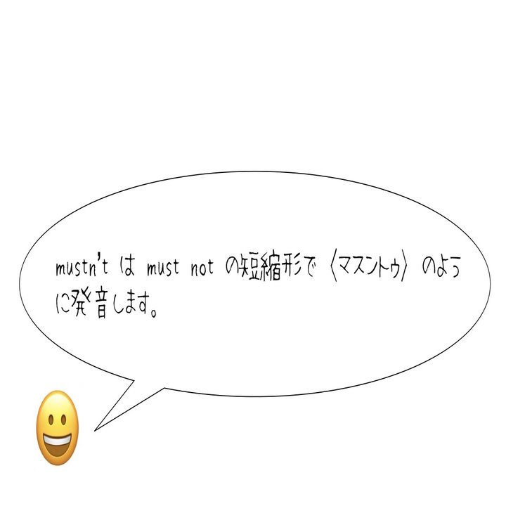 おさらい Must と May を使った否定文 ほしのや まさる Note