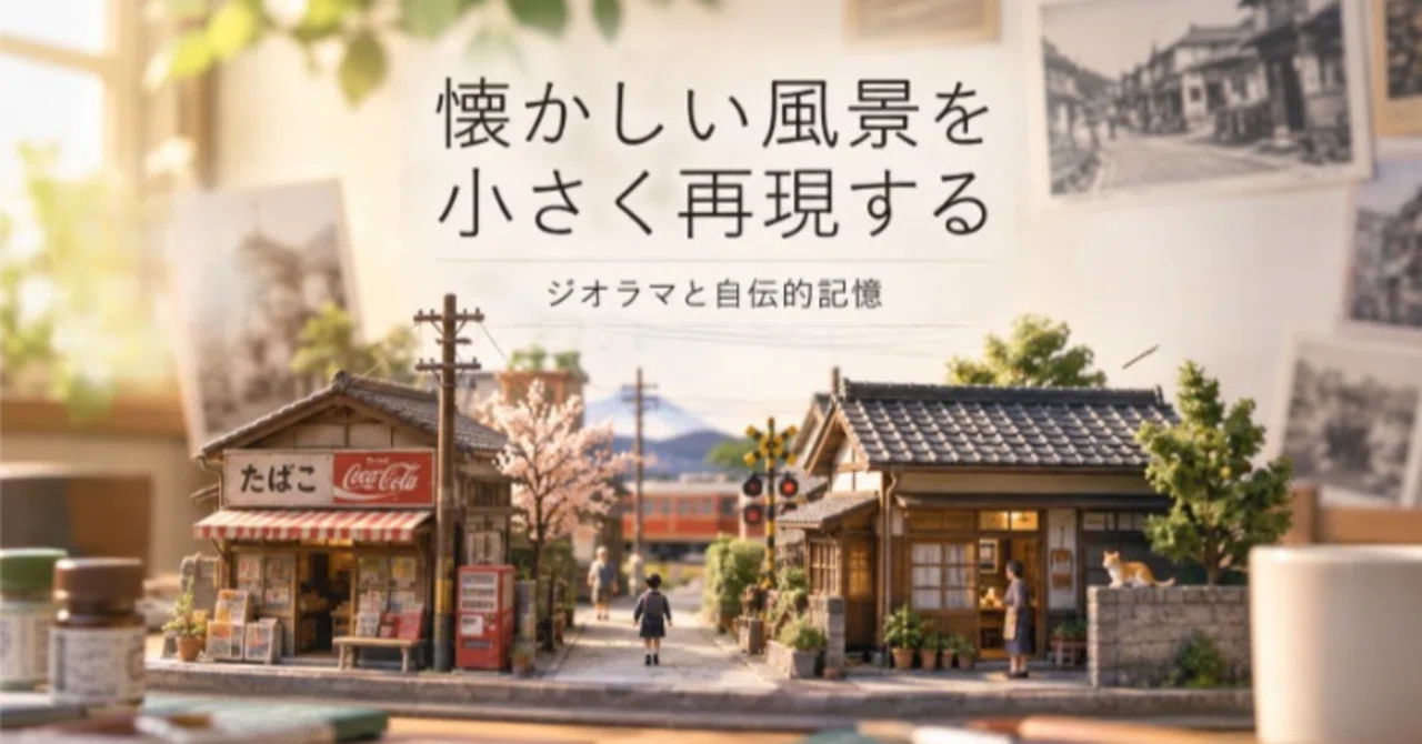 懐かしい風景を小さく再現する - ジオラマと自伝的記憶｜日本オタク