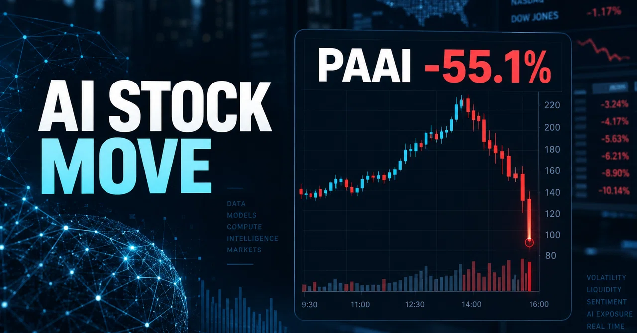 [US AI Stock: Surge and Plunge Analysis] PAAI Plummets 55%—Examining ...