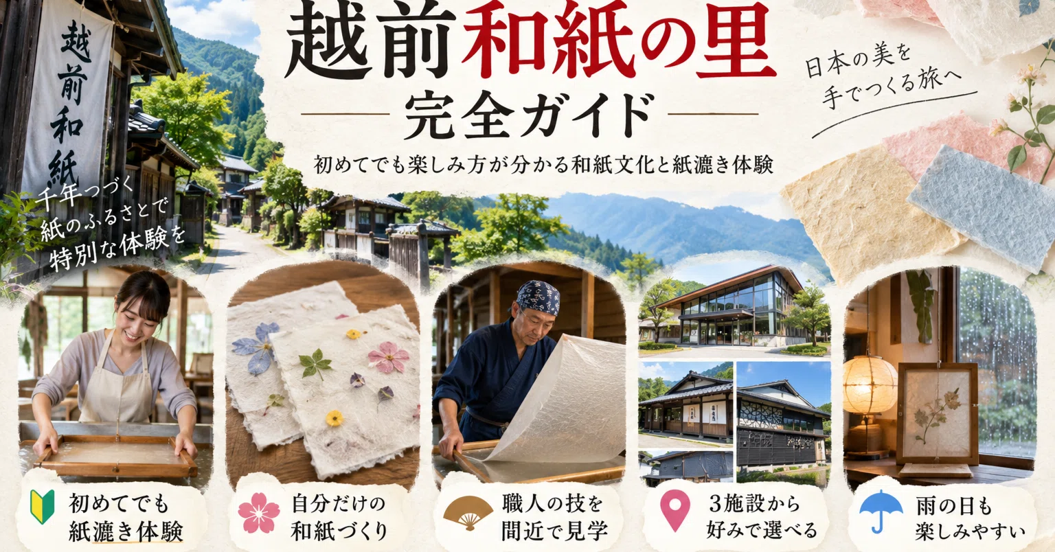 越前和紙の里 完全ガイド｜見どころ・紙漉き体験・所要時間を解説 ｜旅