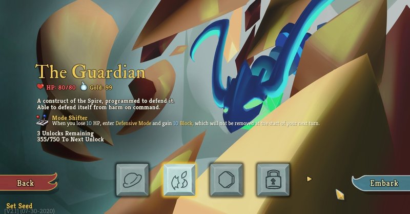 slay the spire mod downfall the guardian naoe note