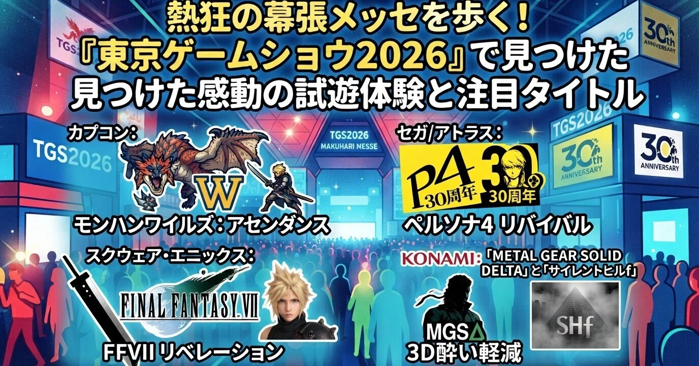 熱狂の幕張メッセを歩く！「東京ゲームショウ2026」で見つけた感動の