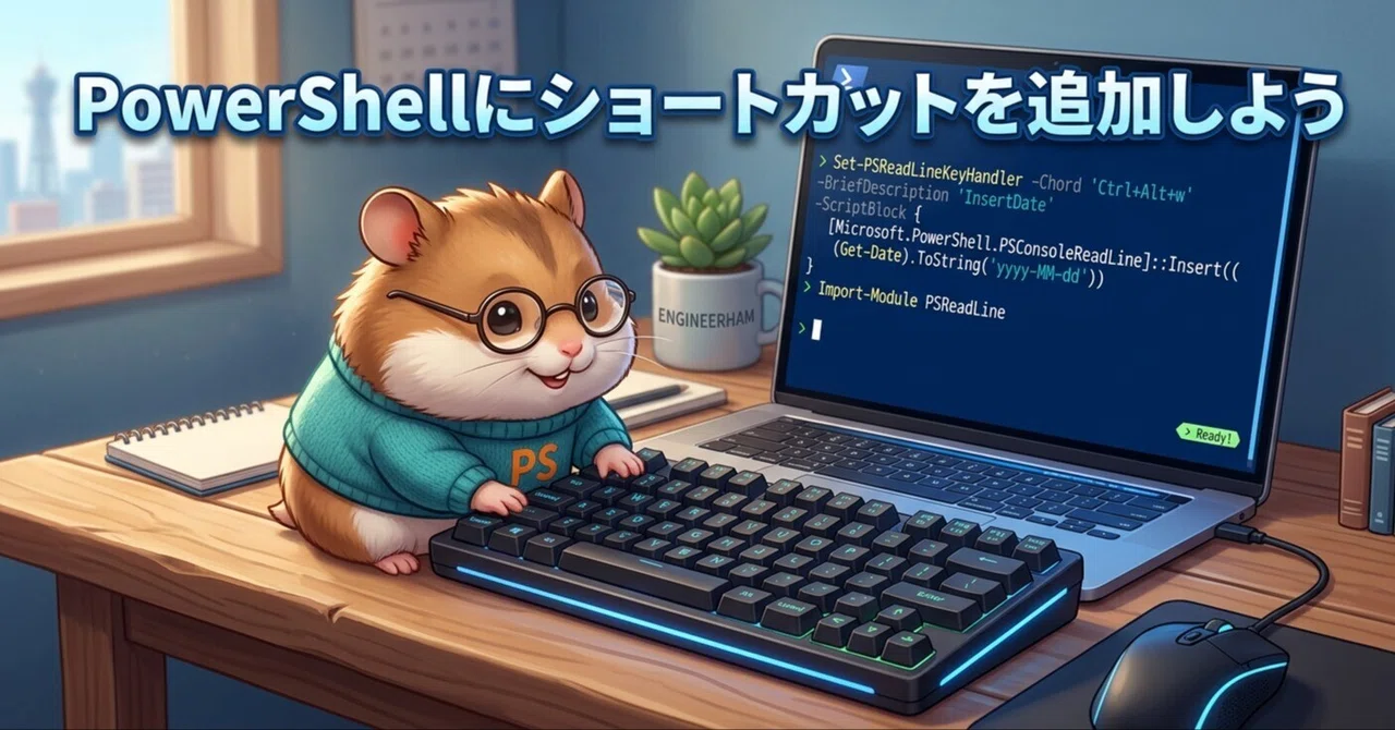 PowerShellにショートカットを追加しよう｜🐹マリモのごはん🐍