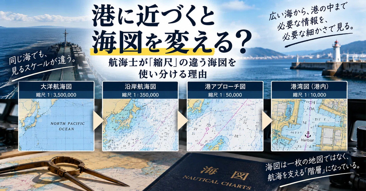Changing Charts When Approaching Port? | Why Navigators Use Different ...