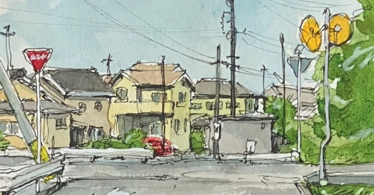団地の水彩画【21/50】｜Ijin（維人）