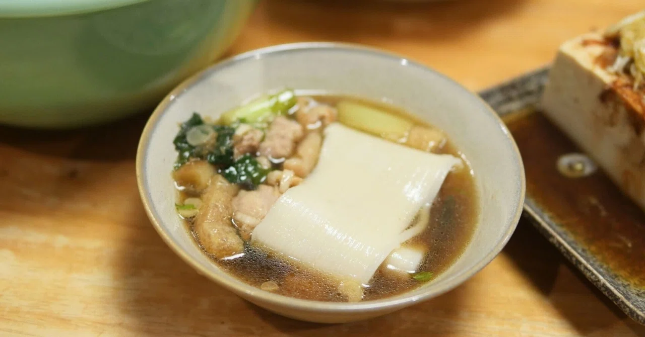 お家で「川幅うどん」を楽しんだ