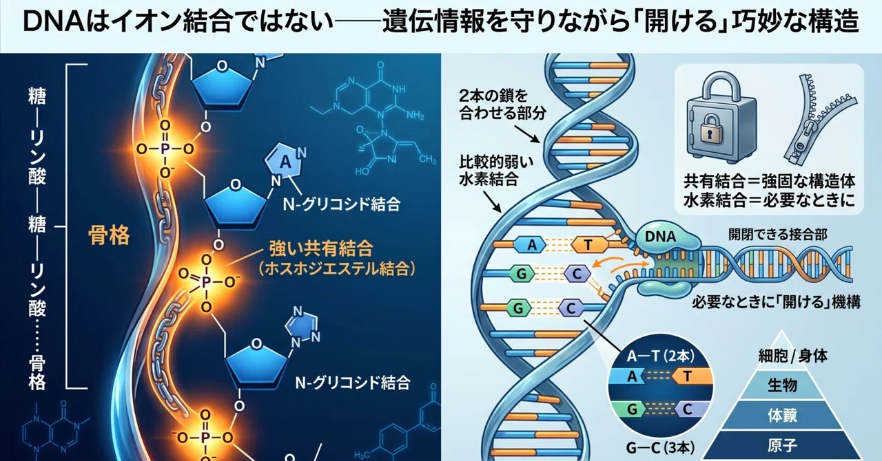 DNA is not an ionic bond—the ingenious structure that protects and ...