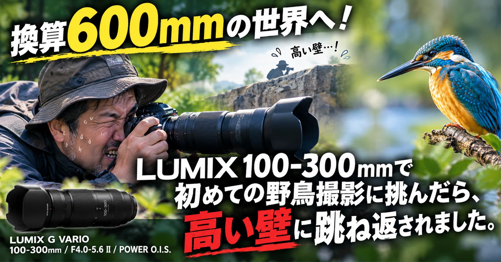 換算600mmの世界へ！LUMIX 100-300mmで初めての野鳥撮影に挑んだら