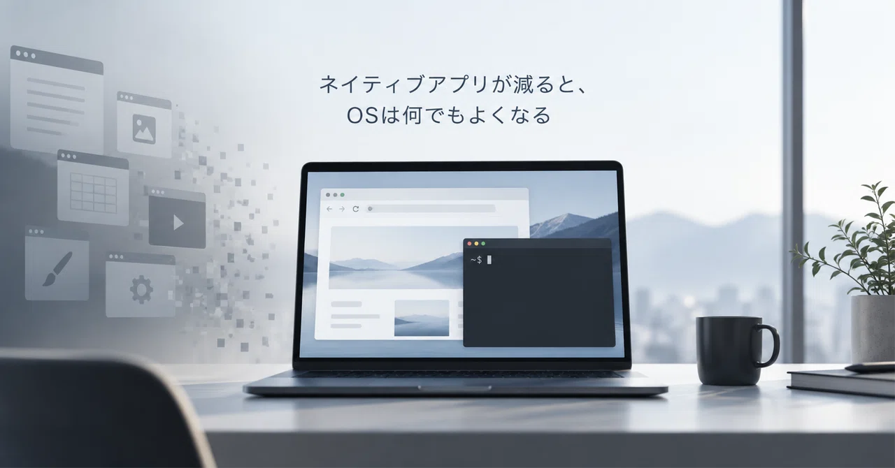 As native apps decrease, the OS becomes less important｜ymaki