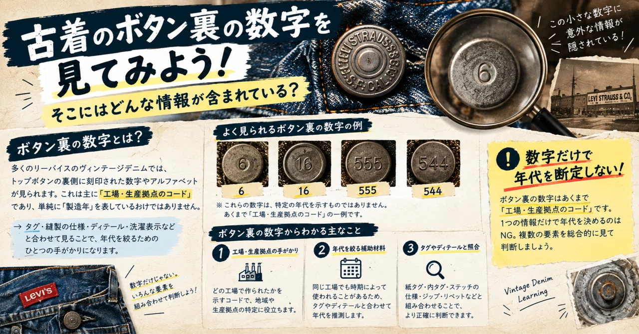 Number Button Let's look at the numbers on the back of vintage clothing buttons! What ...