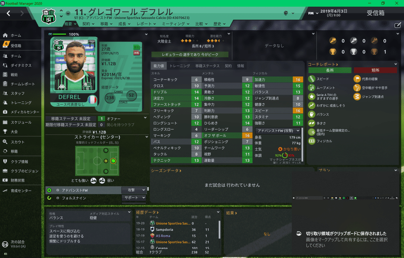 Fm日記 サッスオーロ編 2 選手紹介 ミッキー ディッキー Note