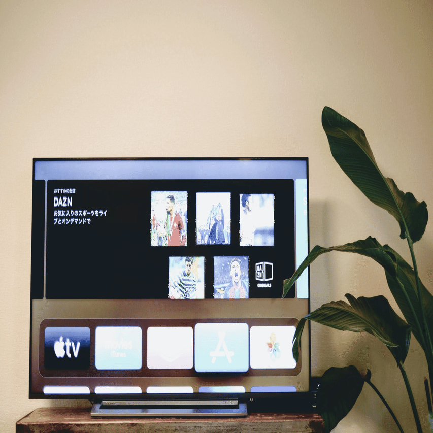 TOSHIBA  REGZA・ アップルTV付・デザイン棚ボード付 TOSHIBA REGZA・ アップルTV付・デザイン棚ボード付