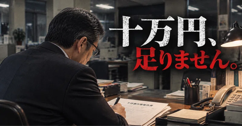 十万円、足りません