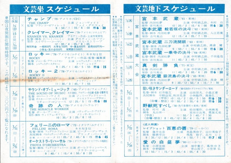 あの頃 文芸坐で 30 篠田正浩監督の初期作品を初めて観た日 恋の片道切符 乾いた湖 他 谷口浩之 Note
