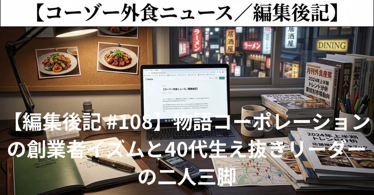 物语コーポレーション、創業者の理念と40代生え抜きリーダーへの継承という綱渡り