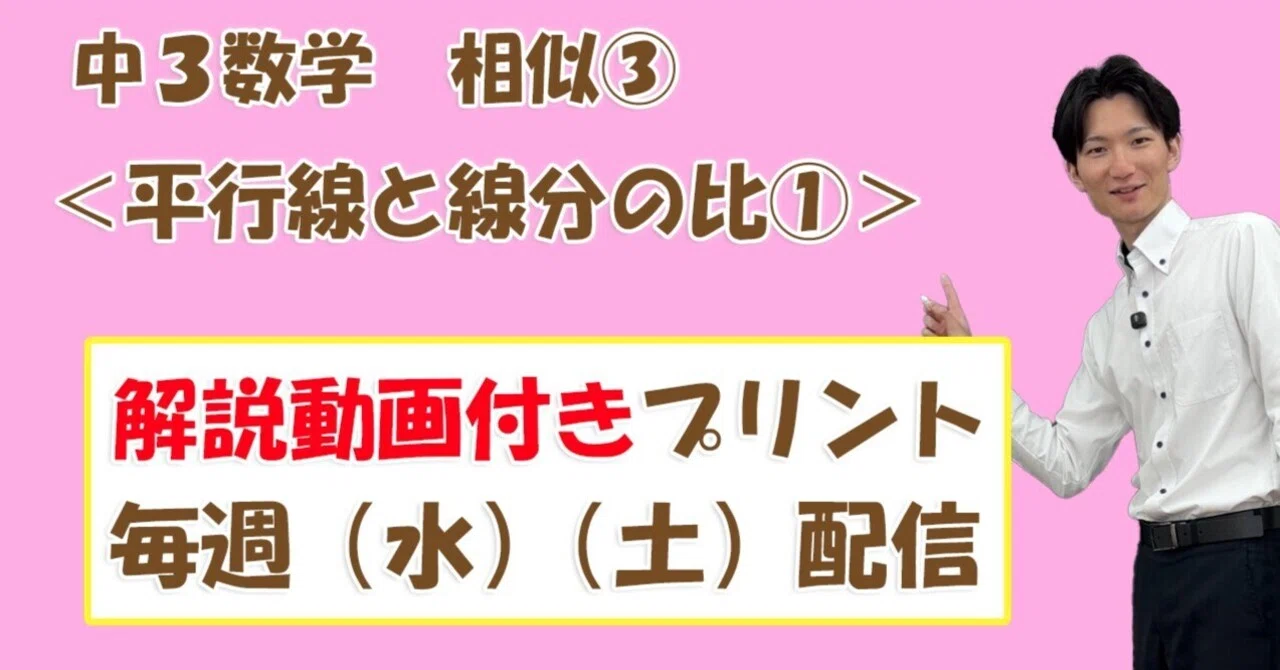 9th Grade Math: Similarity (3) ｜理系専門塾 仁塾