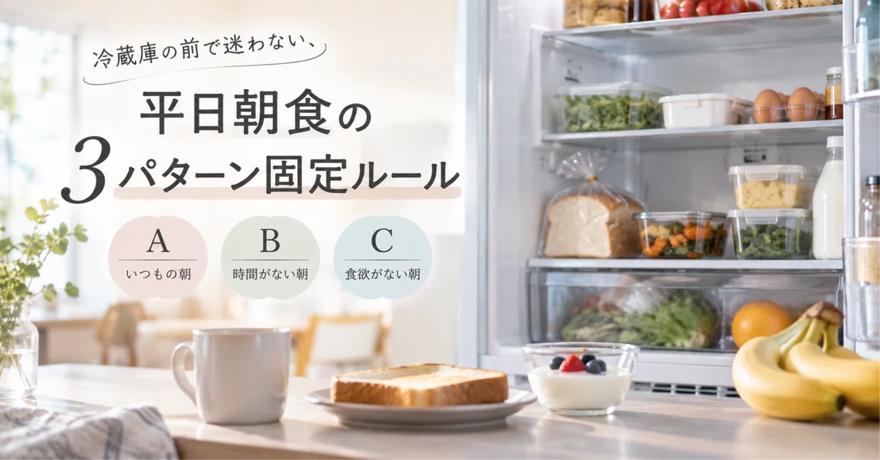 Ingredients Pattern Design A Fixed 3-Pattern Rule for Weekday Breakfasts to Stop You from ...
