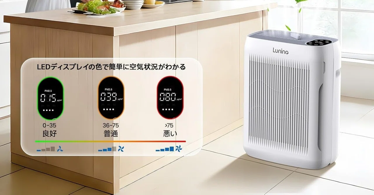 最強レビュー】LUNINO 空気清浄機 花粉症対策におすすめ 口コミや評判 最強レビュー】LUNINO 空気清浄機 花粉症対策におすすめ 口コミや評判