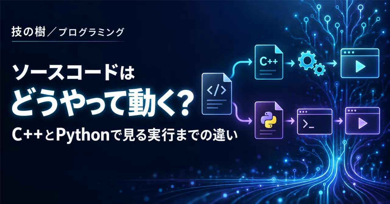 ソースコードを書いただけでは動かない？――C++とPythonで見る実行まで