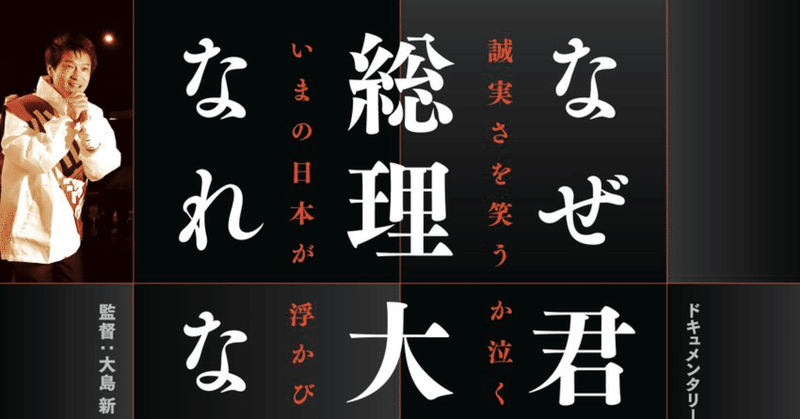 推し映画について語る-20：「なぜ君は総理大臣になれないのか」