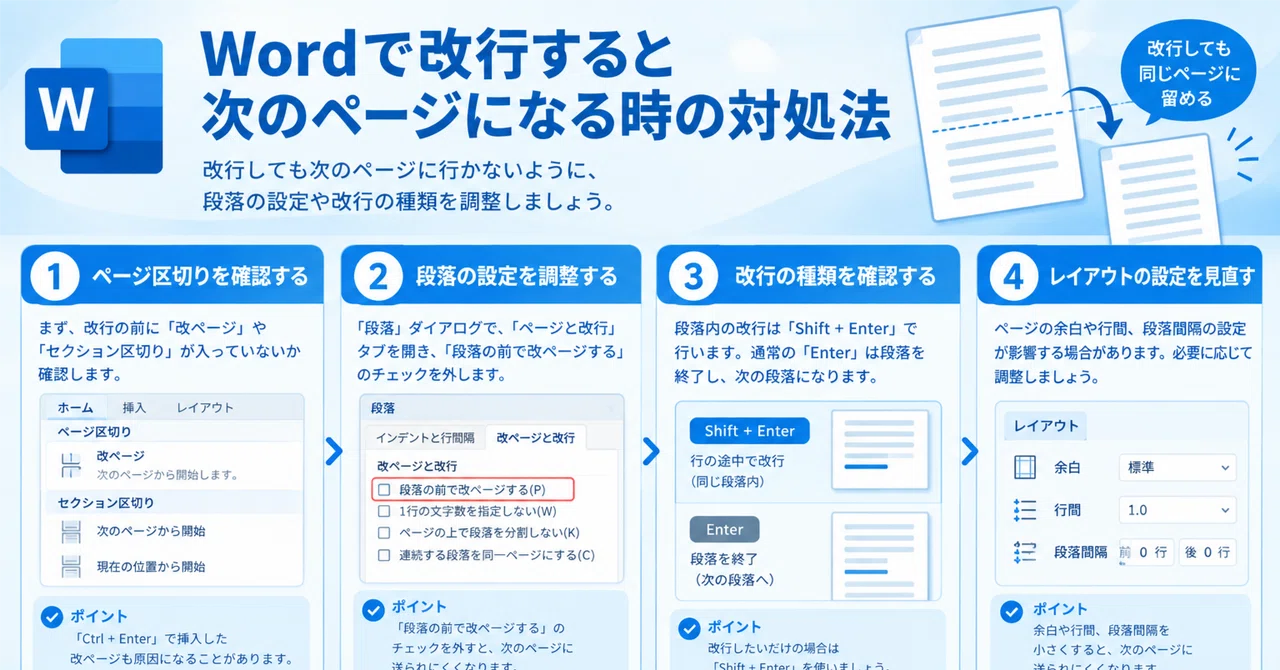Emergency Word Fix: 60-Second Solutions to Stop Text Jumping to the Next Page