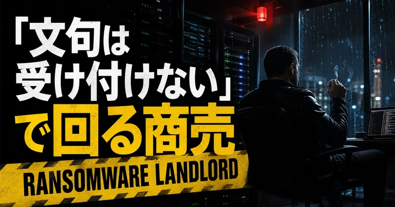 「文句は受け付けない」で回る商売｜ランサムウェアを支える“大家”の正体