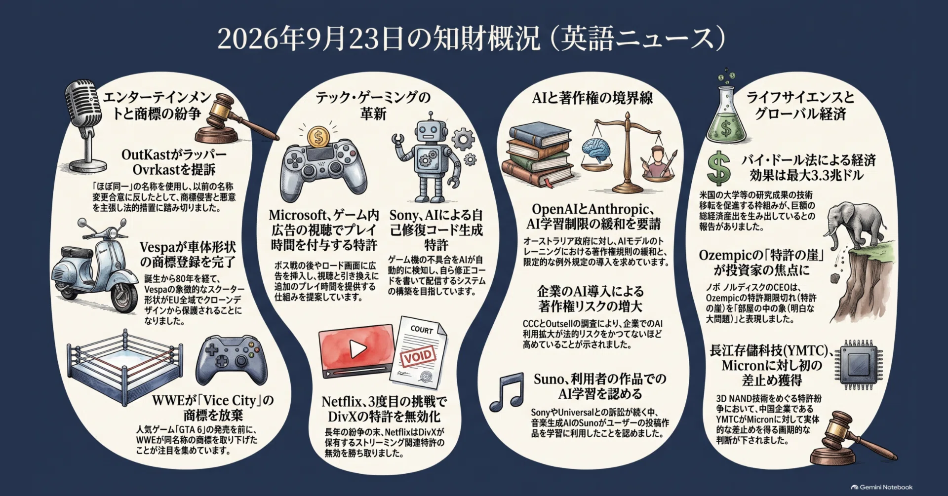 パテサロデイリー【昨日の英語知財ニュース】 2026年9月24日号
