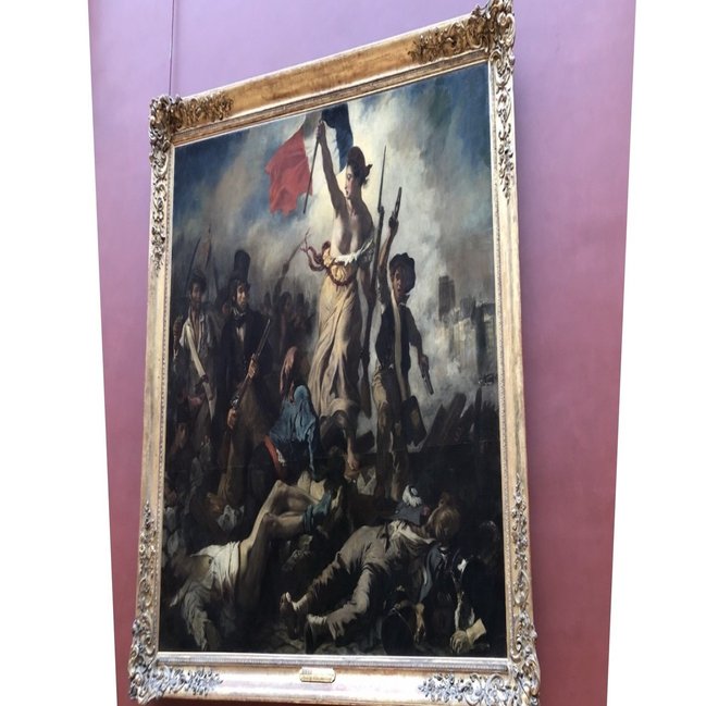 強運、に導く、絵画 強運、に導く、絵画 民衆を率いる自由の女神／ドラクロア