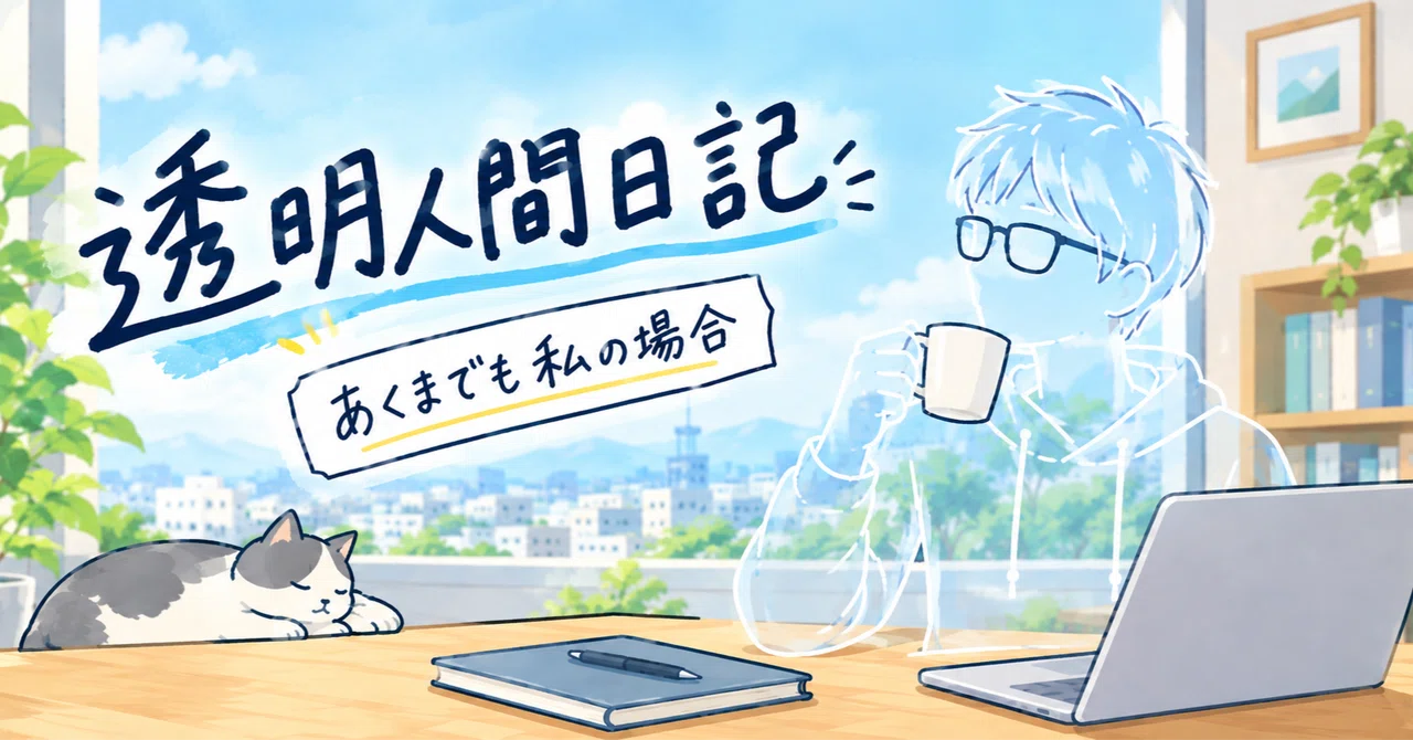Invisible Man Diary 7 / Do you bump into people?｜とおる