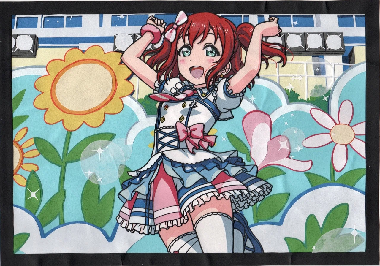 ラブライブサンシャイン 黒澤ルビィ 君のこころは輝いてるかい カラー切り絵 まゆきみ Note