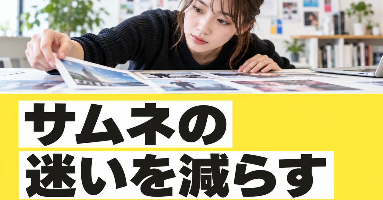 AIでサムネイルを作る前に決めたい、見出し・主役・レイアウト