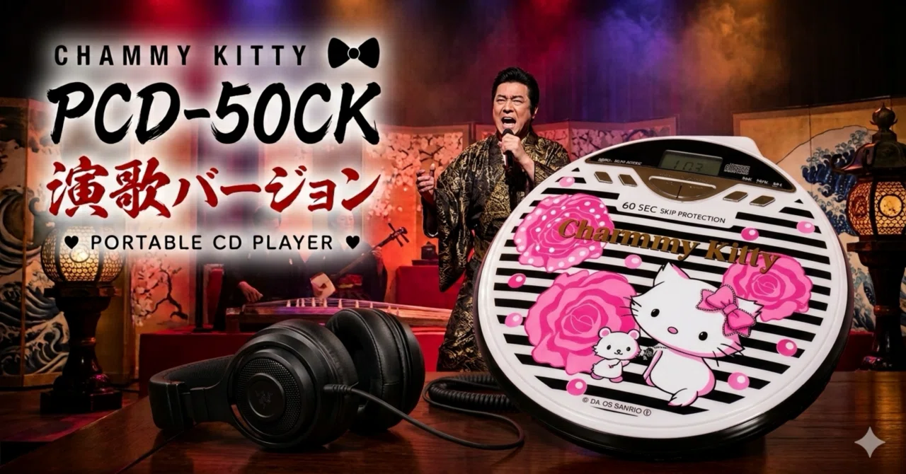 キティちゃんのポータブルCDプレーヤーで渋い演歌を聞くとどうなるか