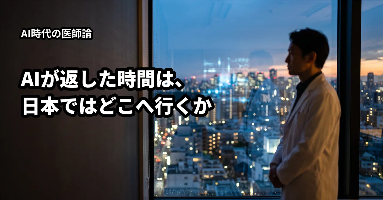 Where does the time returned by AI go in Japan?｜DrYShono