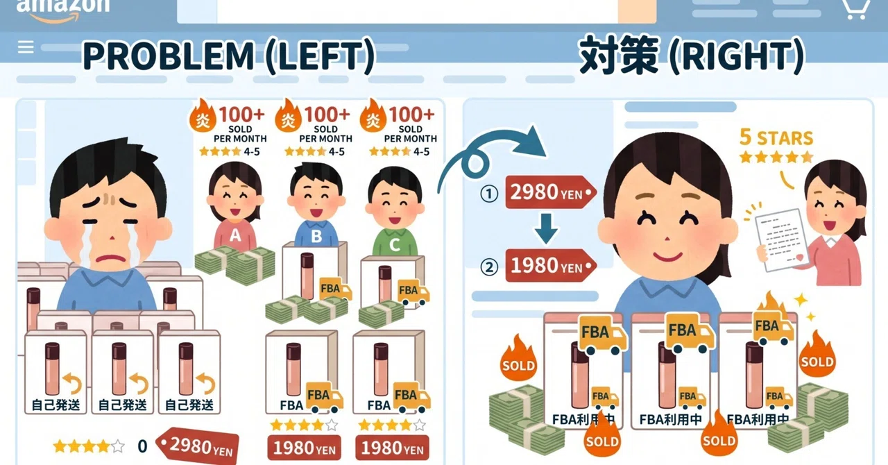 Amazonで「過去1ヶ月で100点以上売れてる」商品に出品登録したのに、なぜか自分だけ…