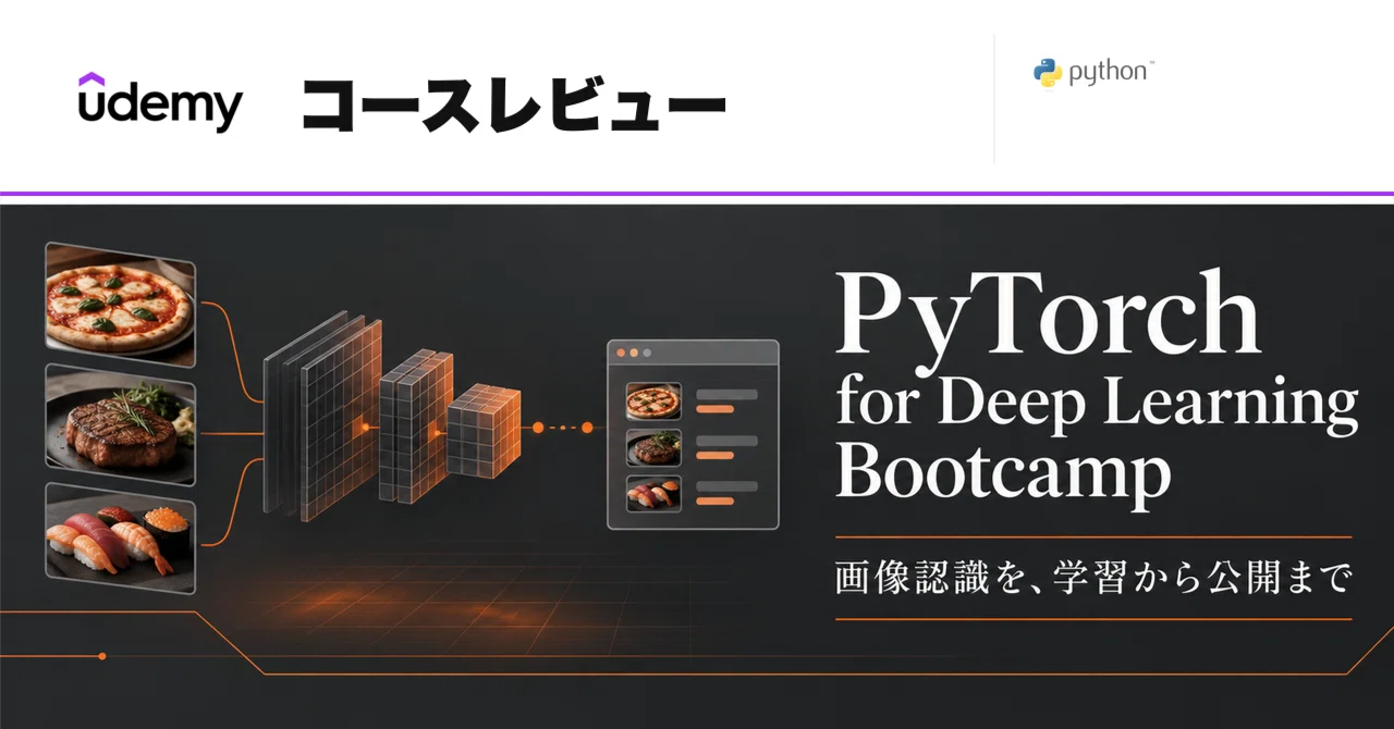 [Udemy Course Review] PyTorch for Deep Learning Bootcamp｜現役エンジニアがUdemyの ...