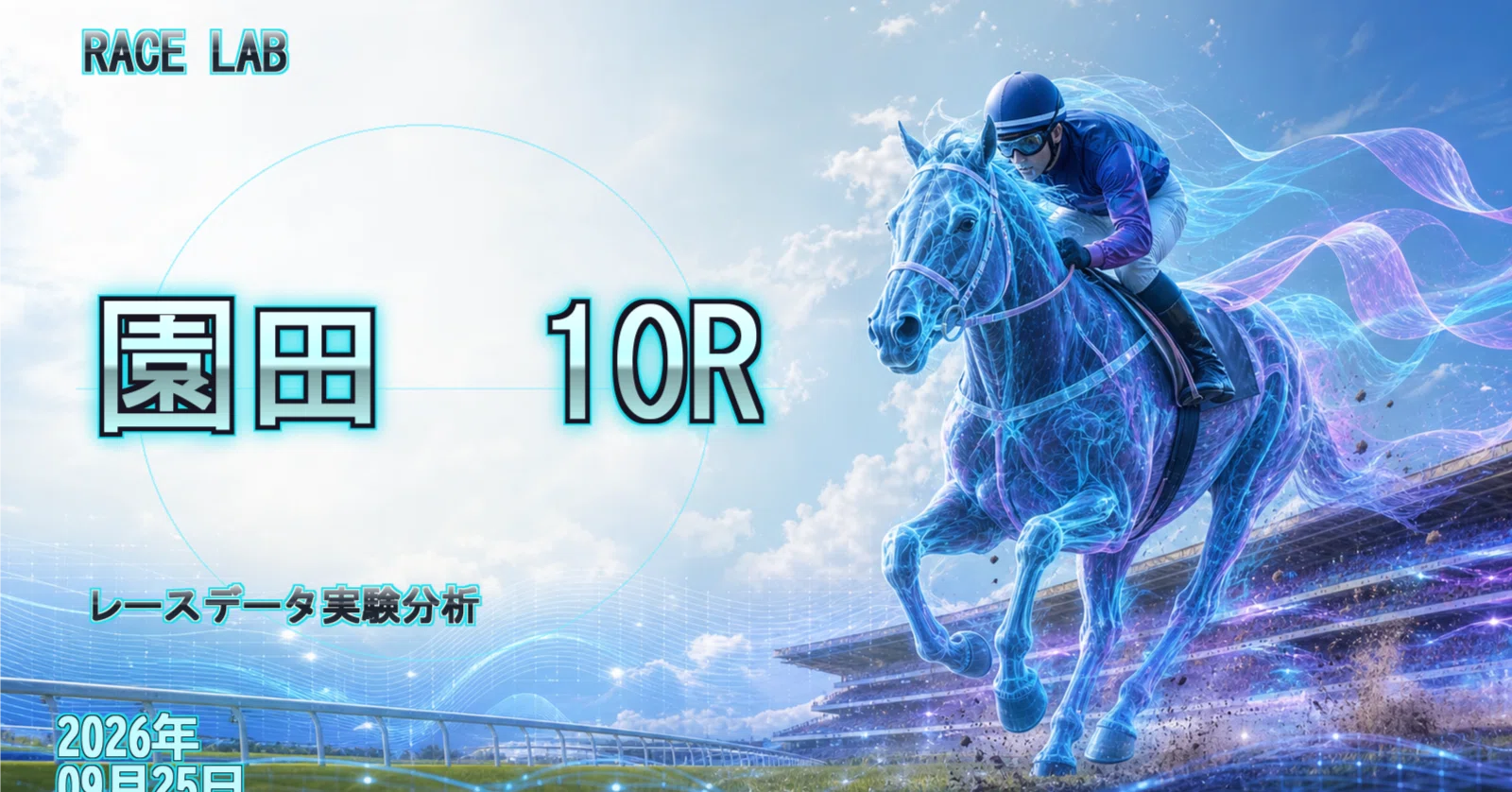 2026年9月25日》馬券未来AIプロジェクトの本命・対抗・穴馬【園田10R