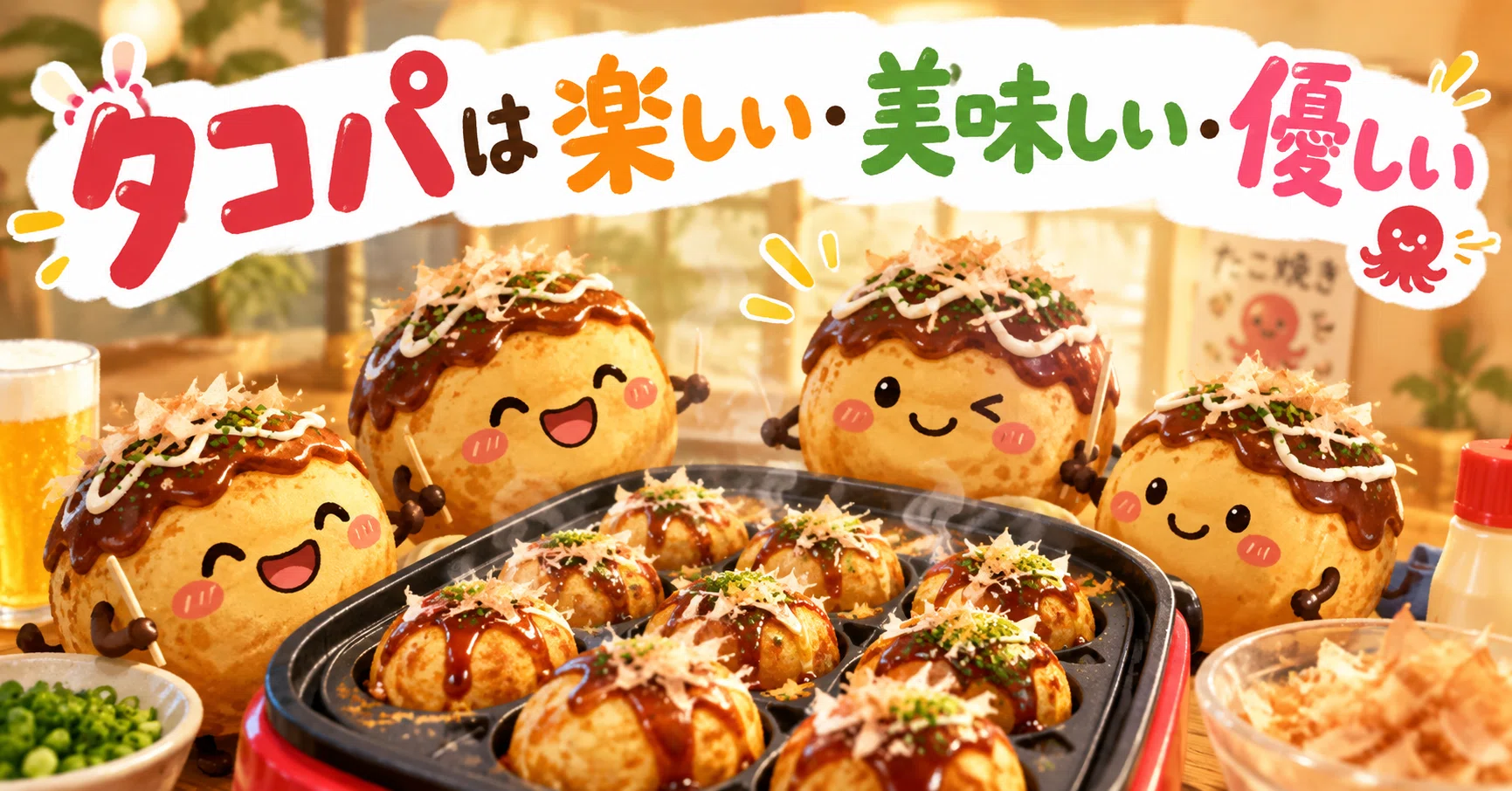 260 Takoyaki parties are fun, delicious, and kind｜SAM | 読書noter