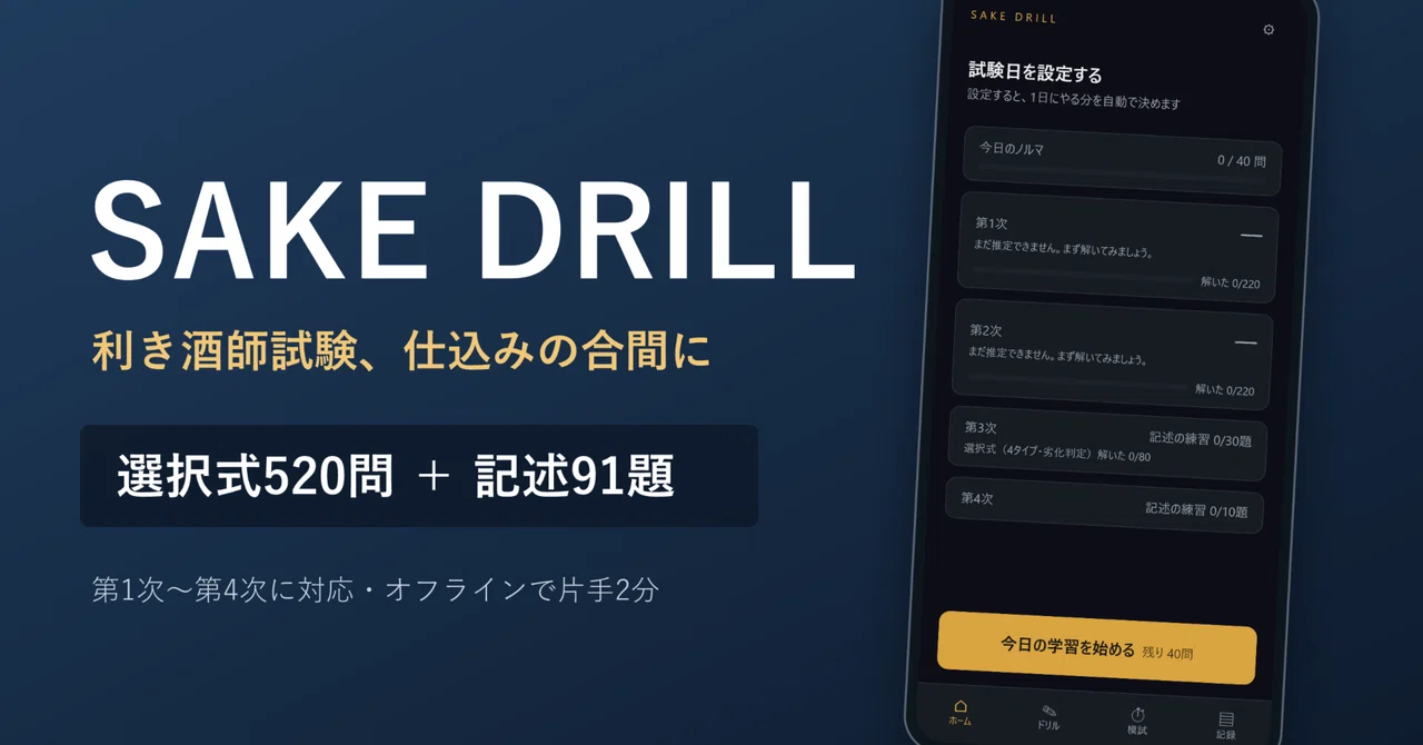 SAKE DRILL note記事のサムネイル