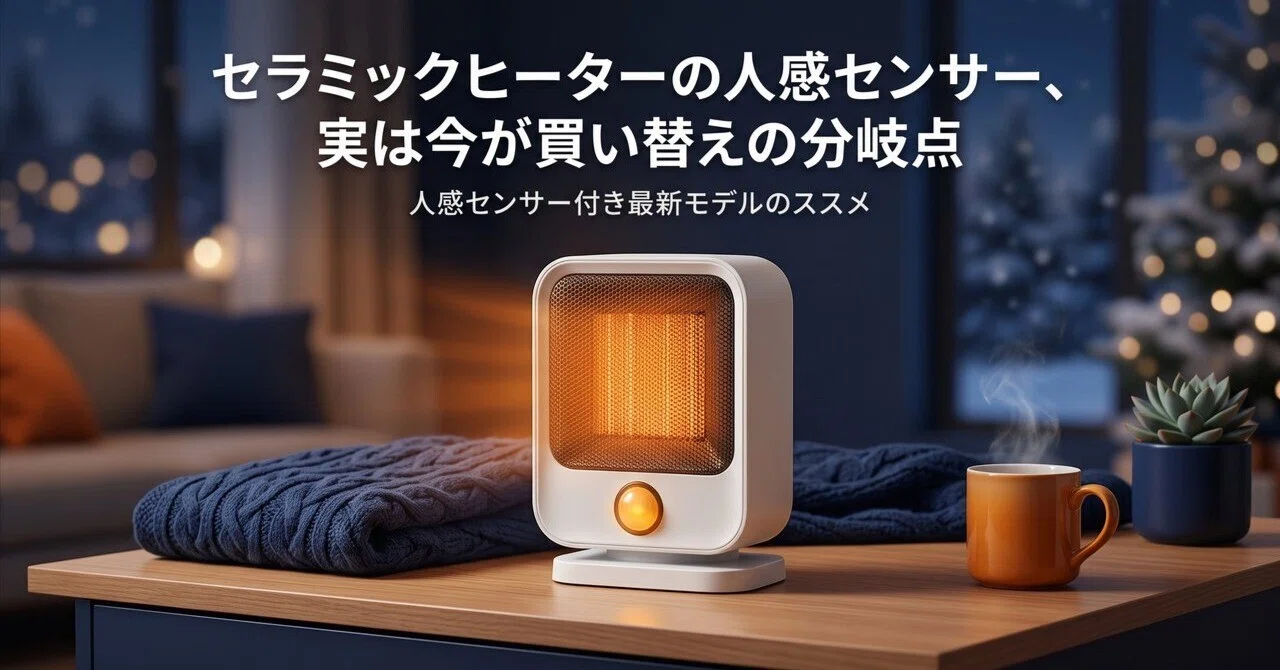 セラミックヒーターの人感センサー、実は今が買い替えの分岐点｜ひろと