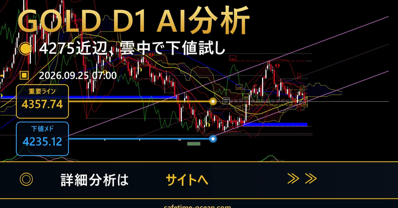 GOLD daily chart confirms support within the cloud, 20-day line acts as ...