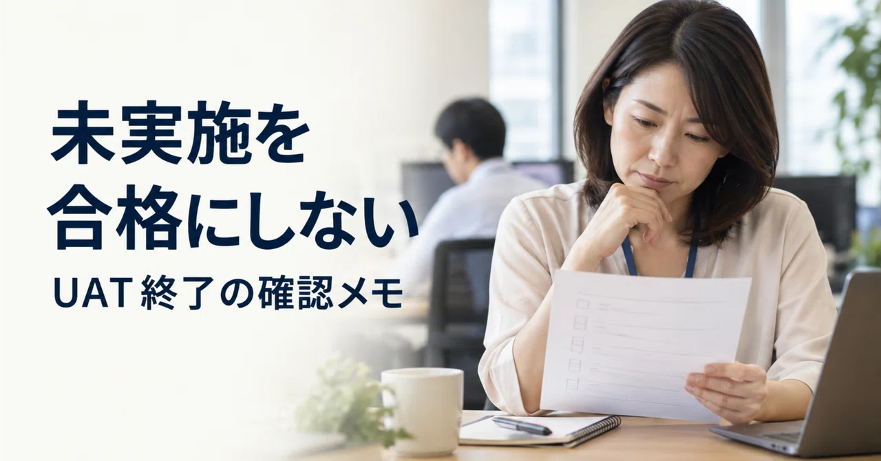 UAT for HR Systems: Can You Finish Even with Pending Items? A Memo for ...
