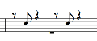 8分ウラ拍1