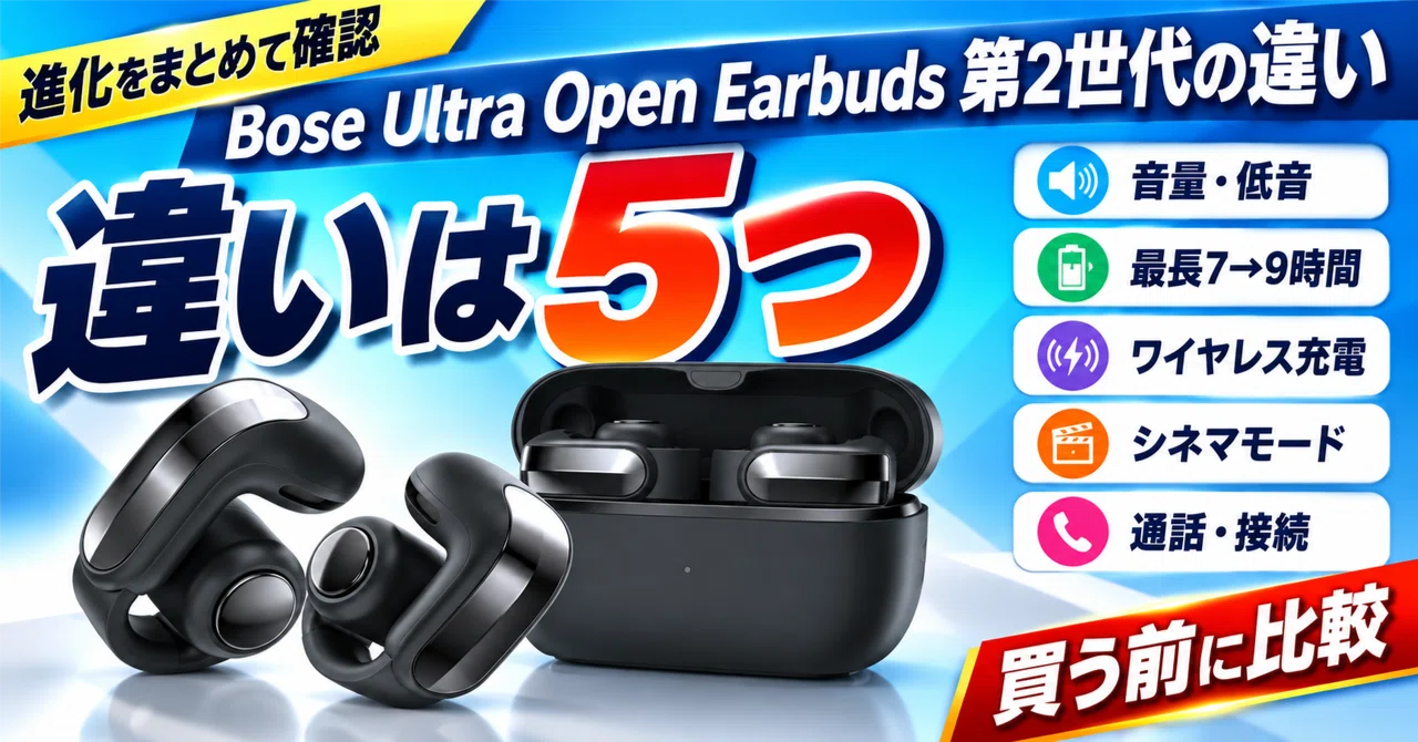 Comparing the Bose Ultra Open Earbuds 2nd Gen vs. 1st Gen: Is