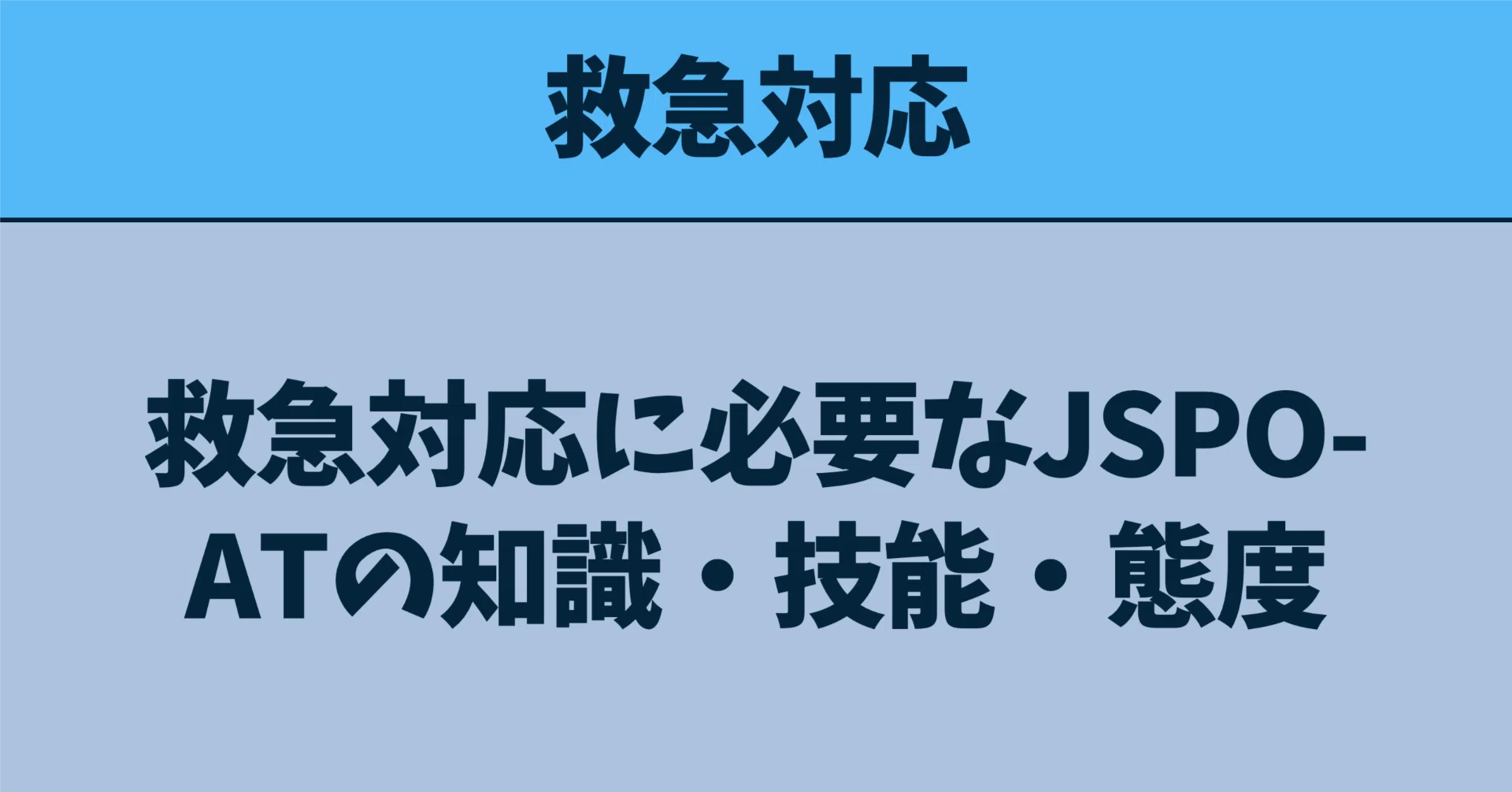 [10/5] JSPO-AT Knowledge, Skills, and Attitudes Required for Emergency ...
